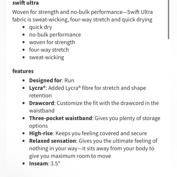 Lululemon women’s gray magnum high waist smooth stride running shorts - Picture 3 of 7